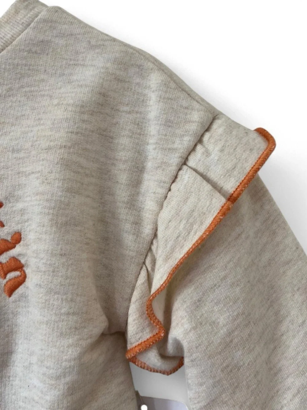 3-6M Girl 2 Piece Set Sweatshirt Pants Hello Pumpkin Outfit Sherpa Patchwork NWT
